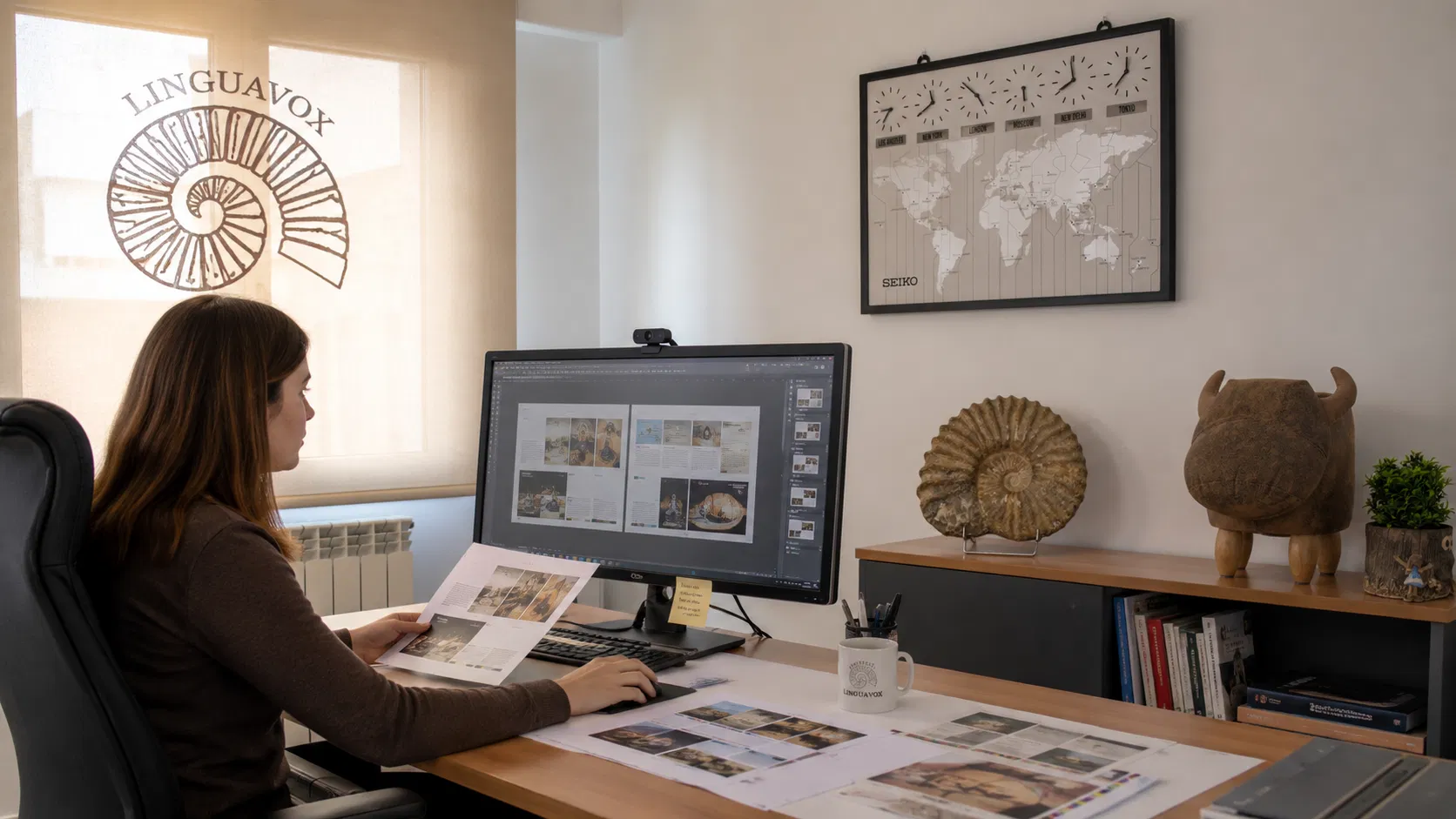 Maquetación y diseño de documentos multilingües en el departamento de autoedición